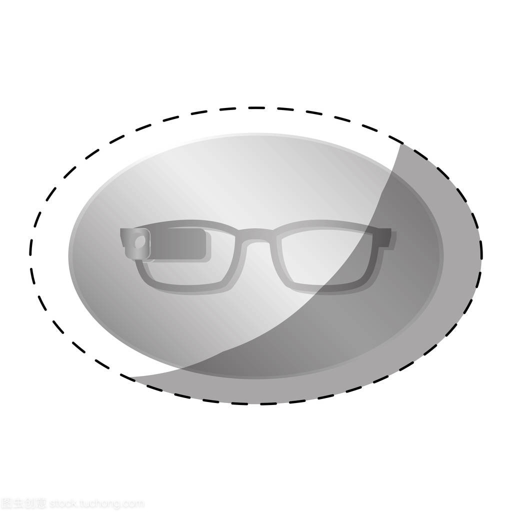 智能眼镜图标 视觉符号中的科技与未来